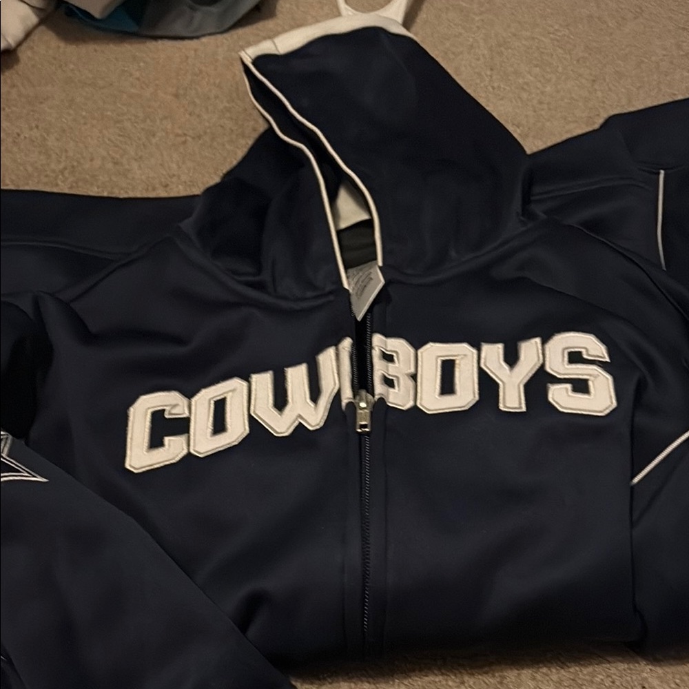 Reebok Navy Blue Cowboys Hoodie
